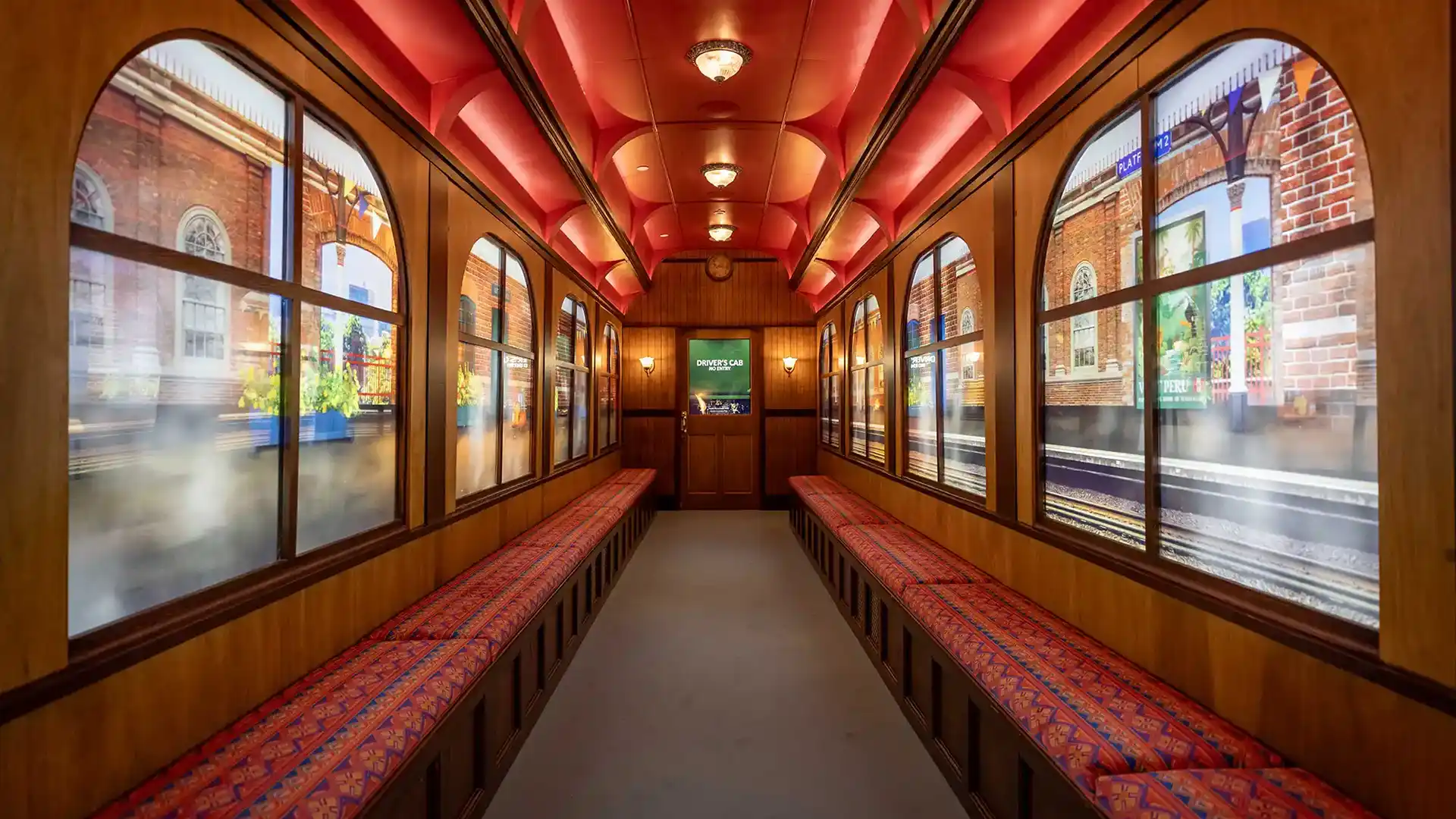 Experiential marketing | Old train-themed pop-up carriage