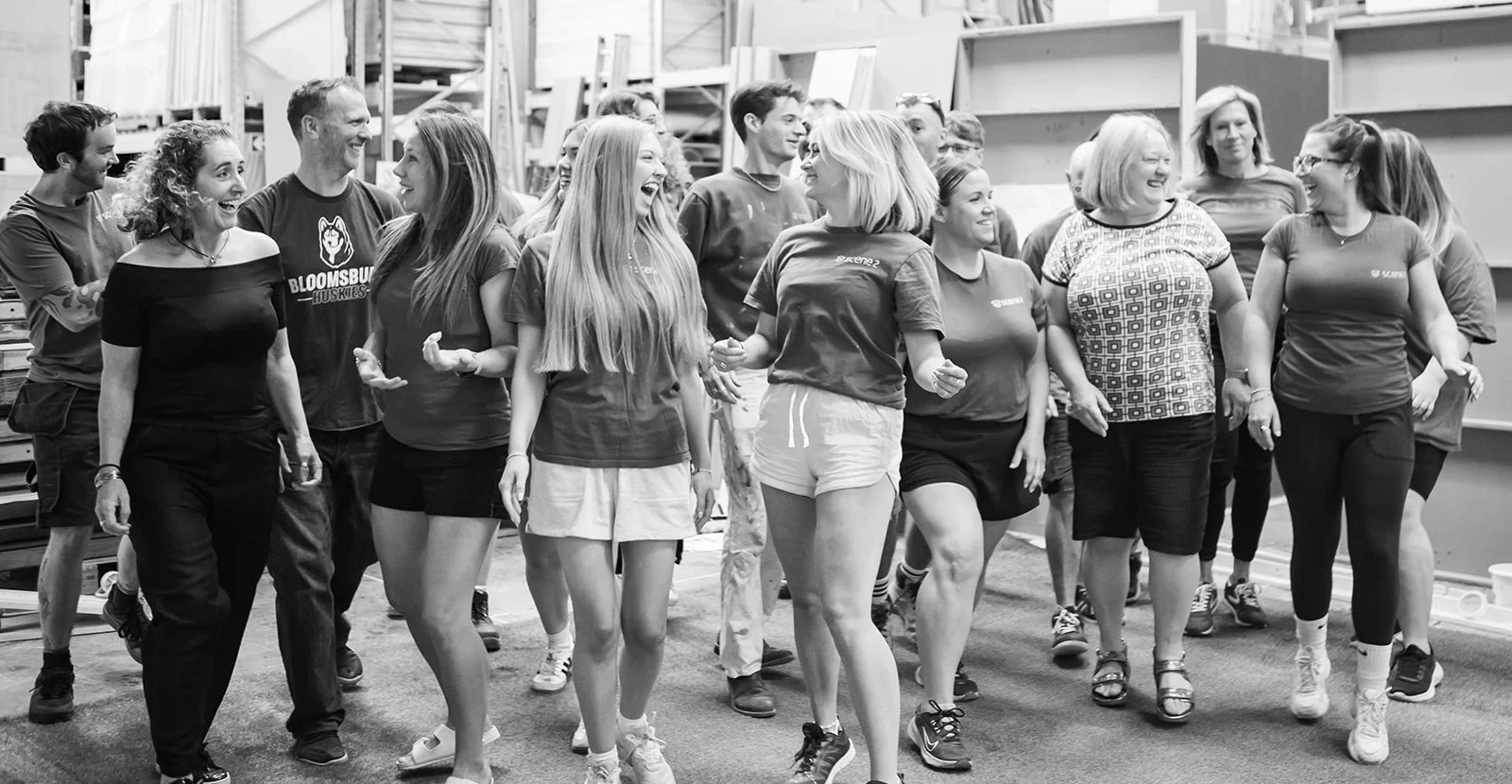 Experiential Marketing | Scene2 team members having fun at the warehouse